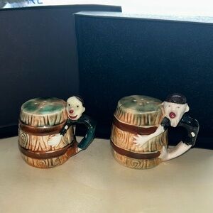Vintage Moonshine Barrels Salt and Pepper Shakers Japan